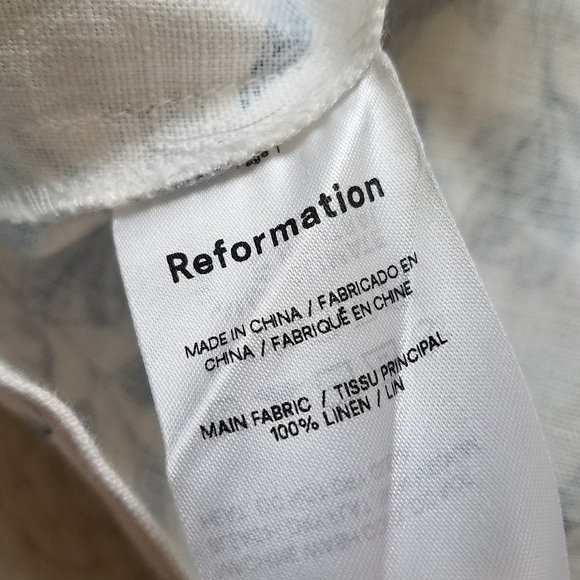 Reformation Gitane Linen Dress in Corsica - Picture 11 of 12